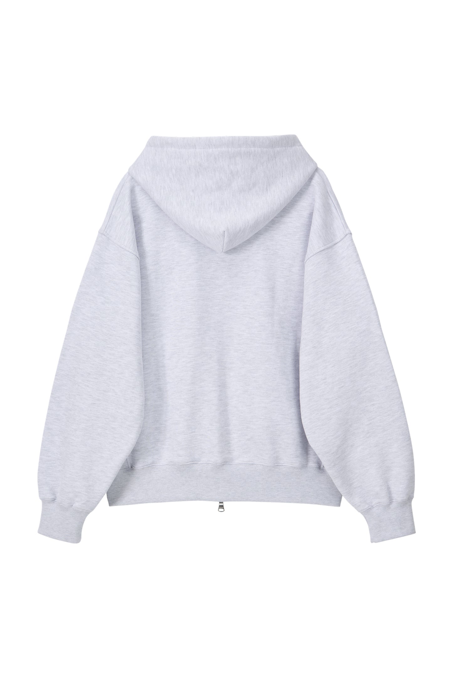 LONELY/LOVELY FELT HOODIE ZIP-UP ASH GRAY