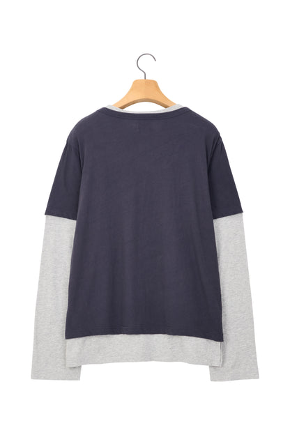 LAYERD T-SHIRTS SET CHARCOAL