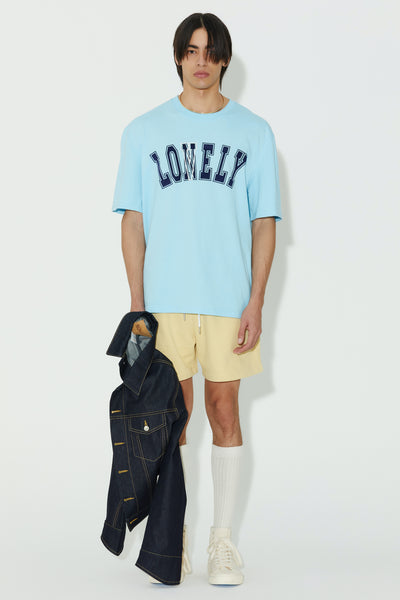 LONELY/LOVELY SHORT SLEEVE T SHIRT SKY BLUE NAVY – NOHANT GLOBAL