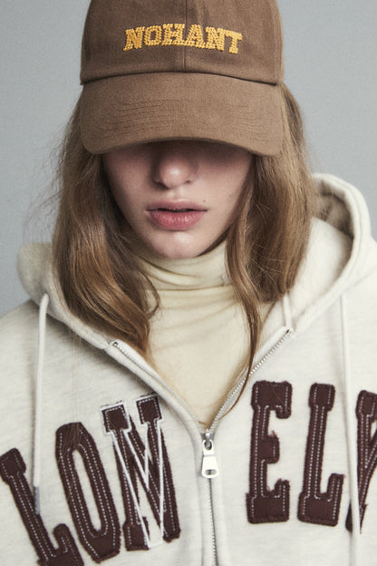 PIXEL LOGO BALL CAP BROWN(STANDARD FIT)