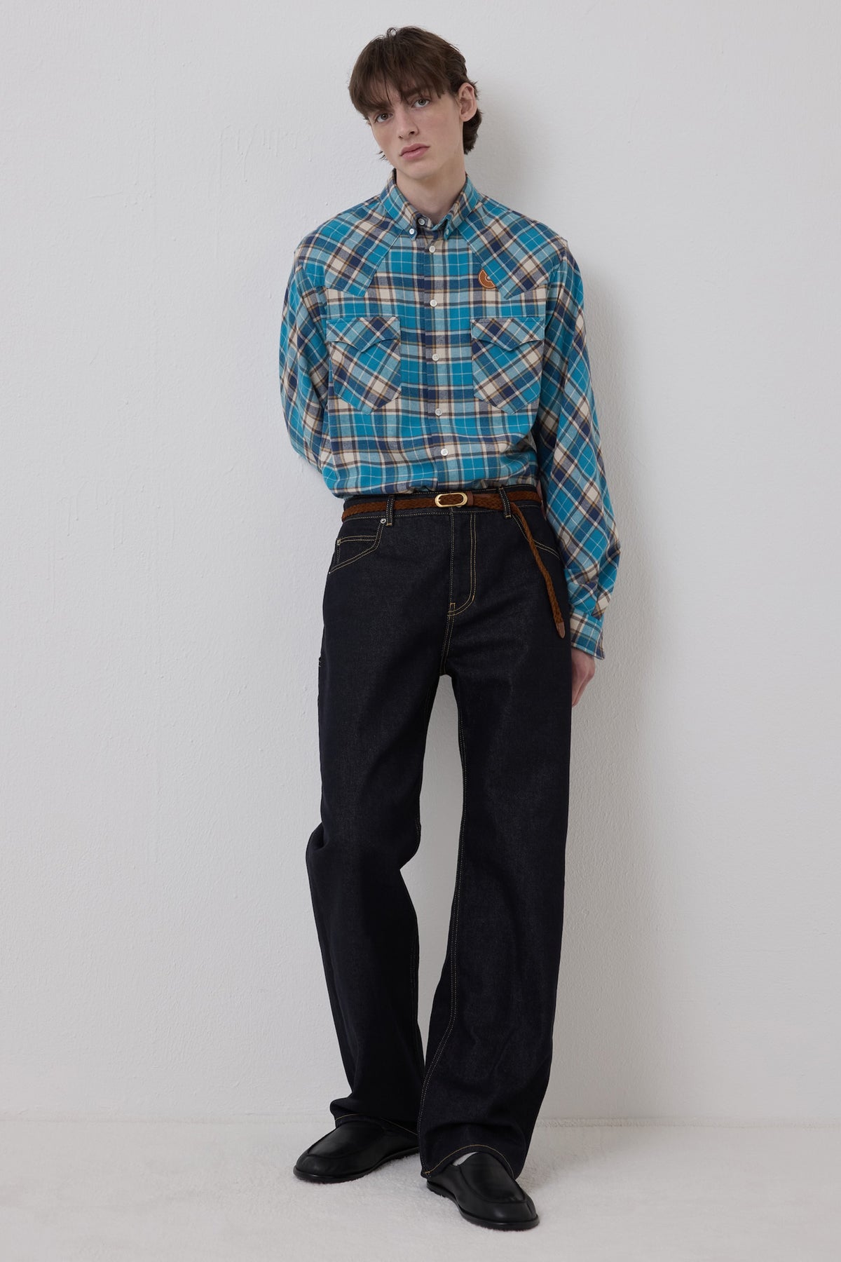 IVY WESTERN SHIRT BLUE