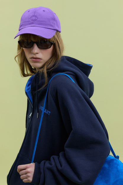 BACK PIXEL LOGO BALL CAP PURPLE