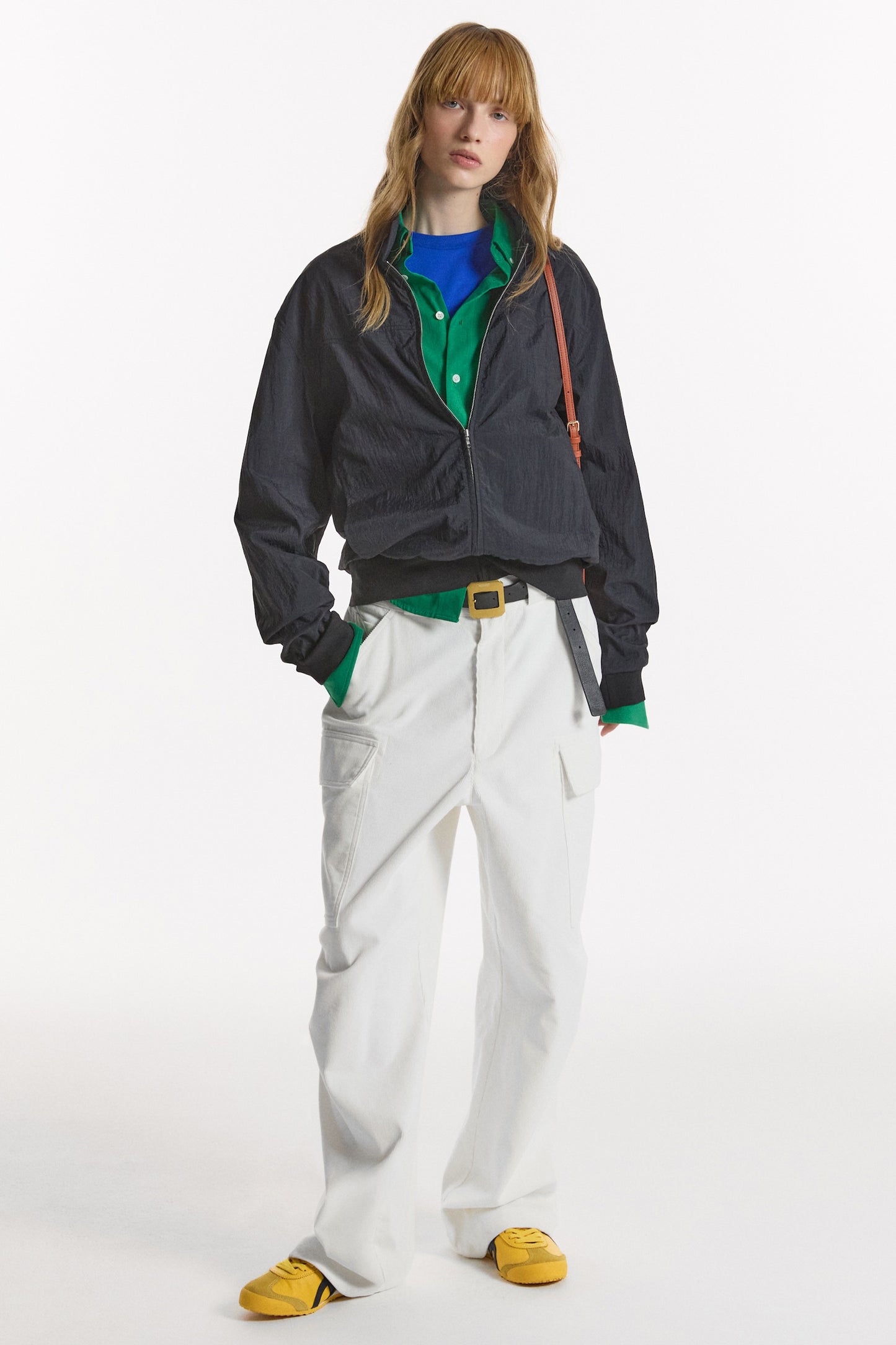 LIGHT STAND-COLLAR BLOUSON BLACK