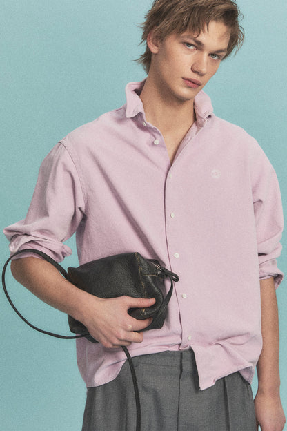 WIRE OXFORD WASHED SHIRT PINK