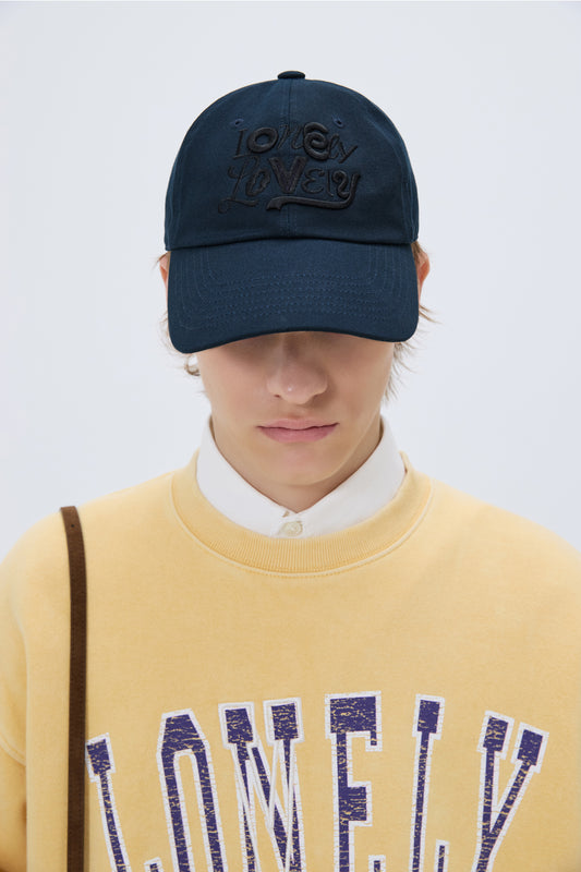 LNLV DOODLE LOGO BALL CAP NAVY(STANDARD FIT)