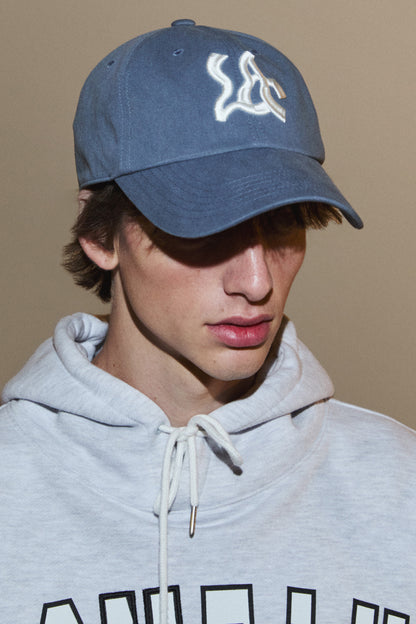 WAVE CITY LAX WASHED BALL CAP GRAY