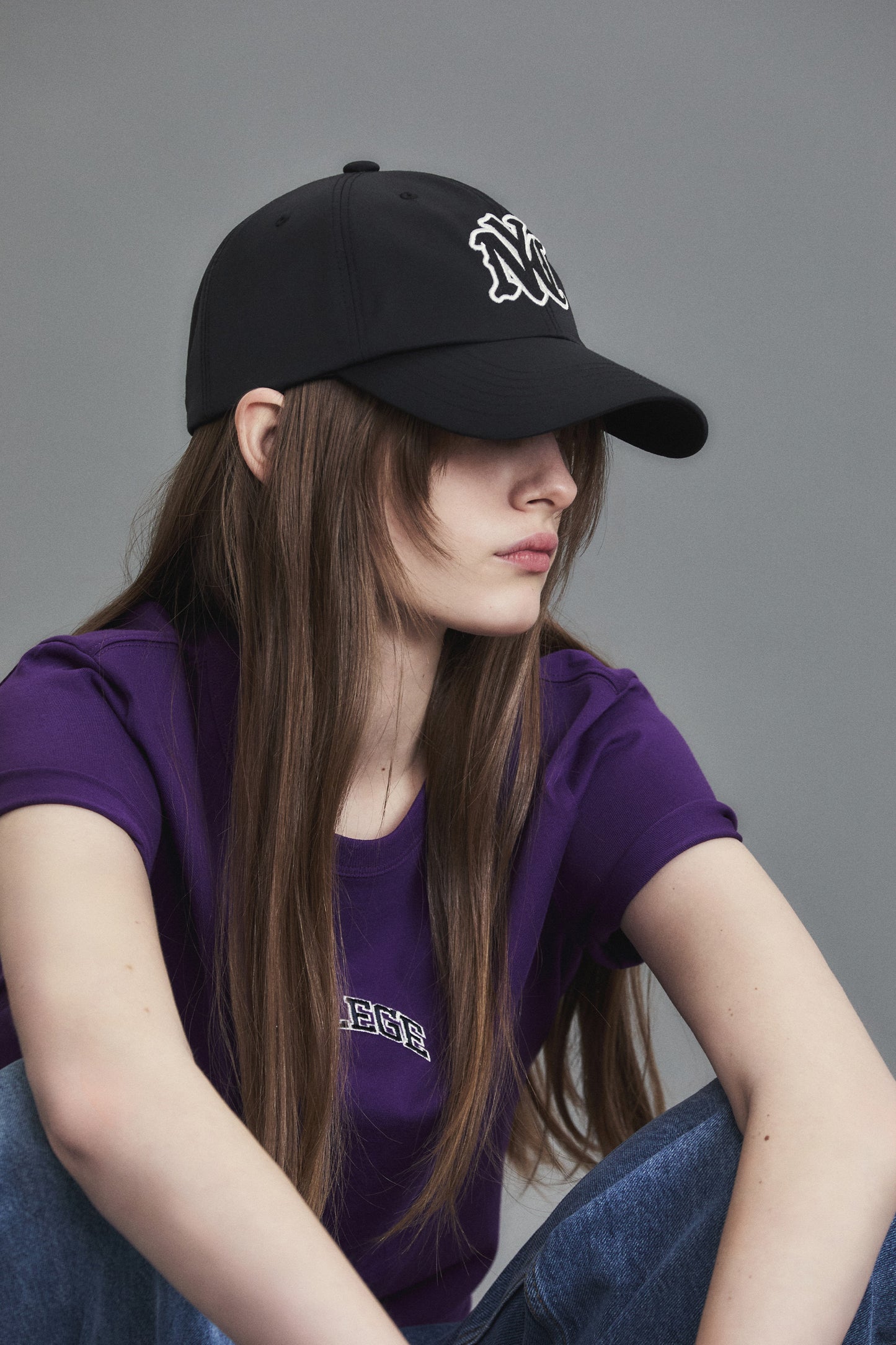 NYC NYLON BALL CAP BLACK