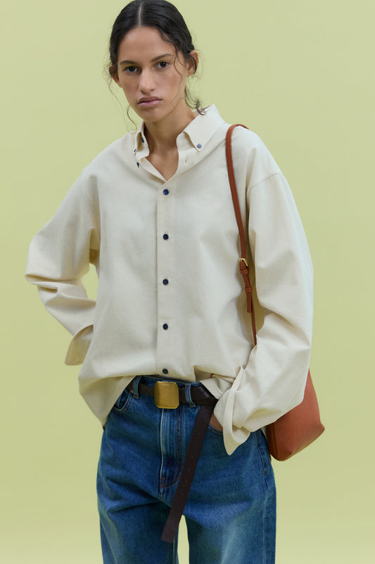 ESSENTIAL OXFORD SHIRT IVORY