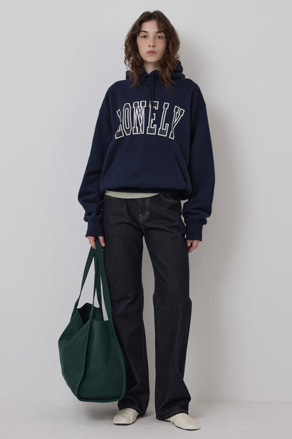 LONELY/LOVELY FLUFF HOODIE NAVY