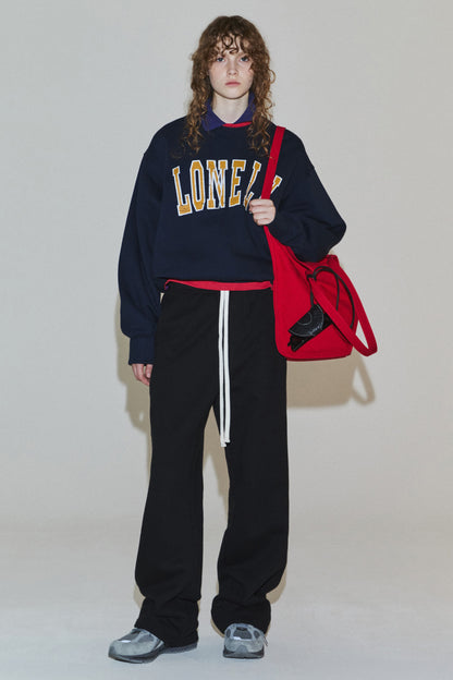 LONELY/LOVELY CRACK SWEATSHIRT NAVY