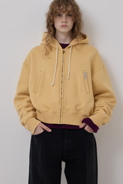 RETRO DAILY HOODIE ZIP-UP YELLOW(COMING SOON)