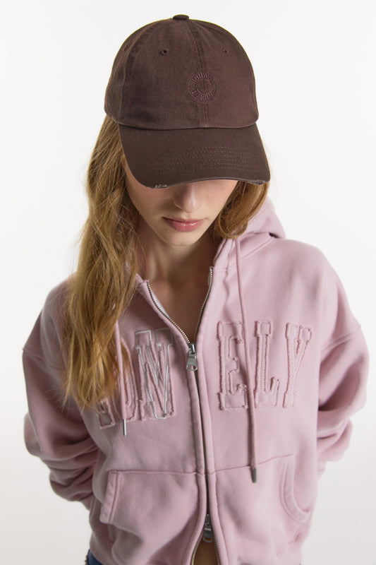 BACK PIXEL LOGO BALL CAP BROWN