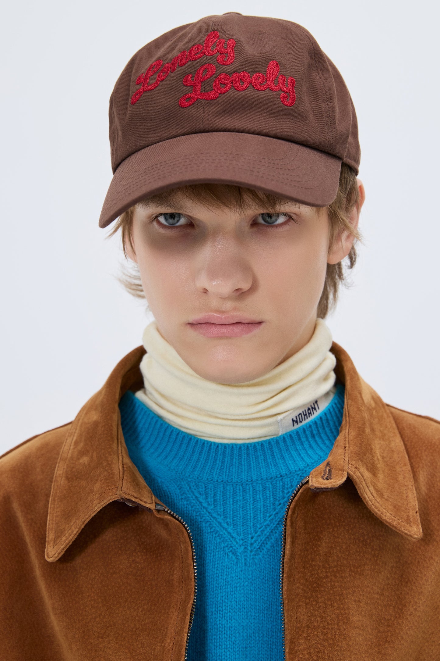 LNLV CURSIVE LOGO BALL CAP BROWN