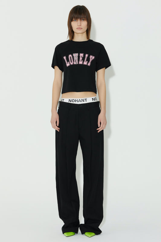 LONELY/LOVELY BABY T SHIRT BLACK