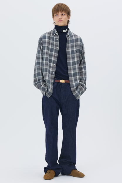 WESTERN CHECK SHIRT GRAY