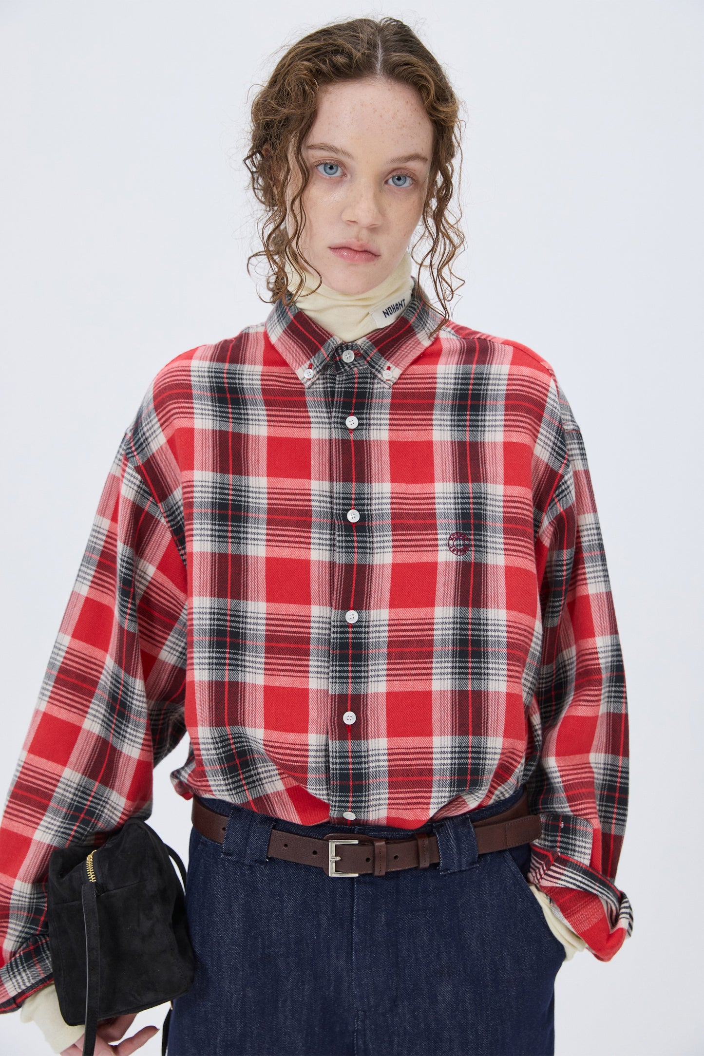 SUEDE PICNIC BAG BLACK