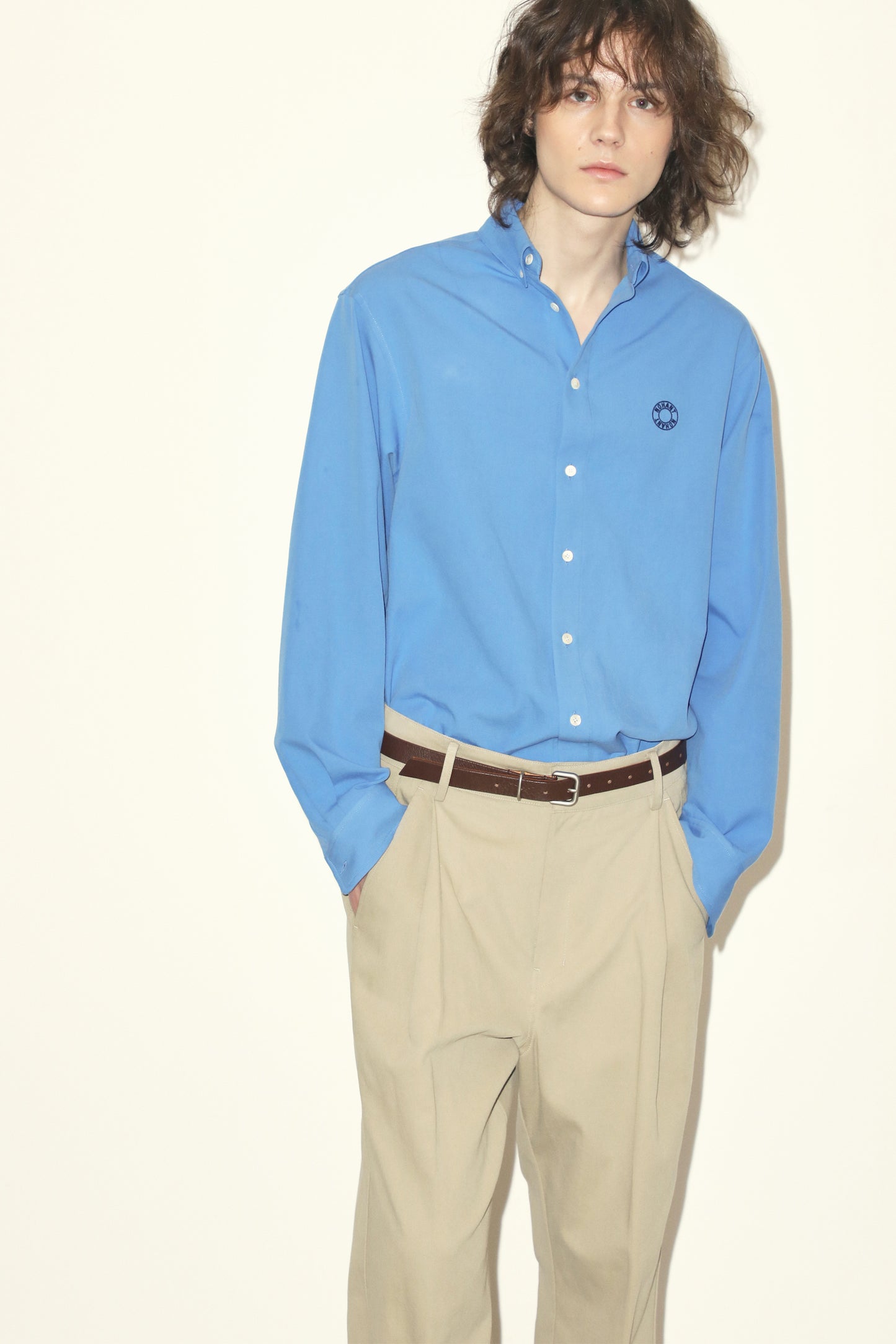 LOGO OXFORD SHIRT BLUE