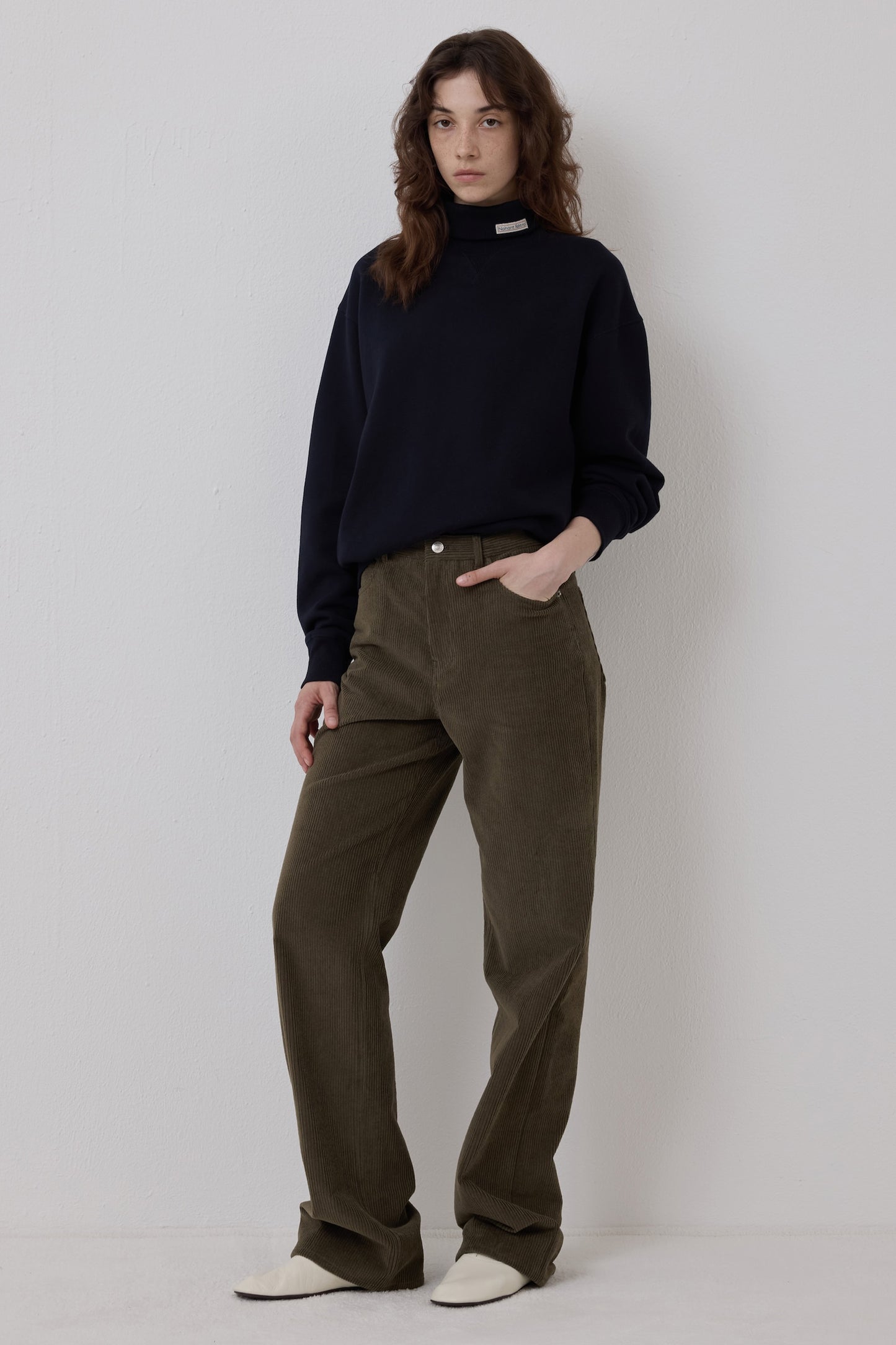 EASY UNIFORM CORDUROY PANTS KHAKI(WOMEN'S)-COMING SOON