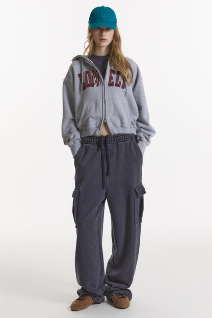 WASHED CARGO SWEAT PANTS NAVY