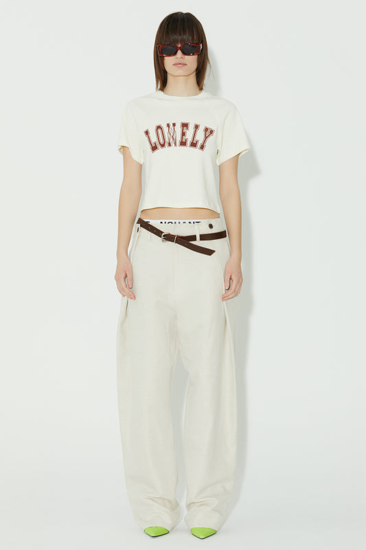 LONELY/LOVELY BABY T SHIRT CREAM