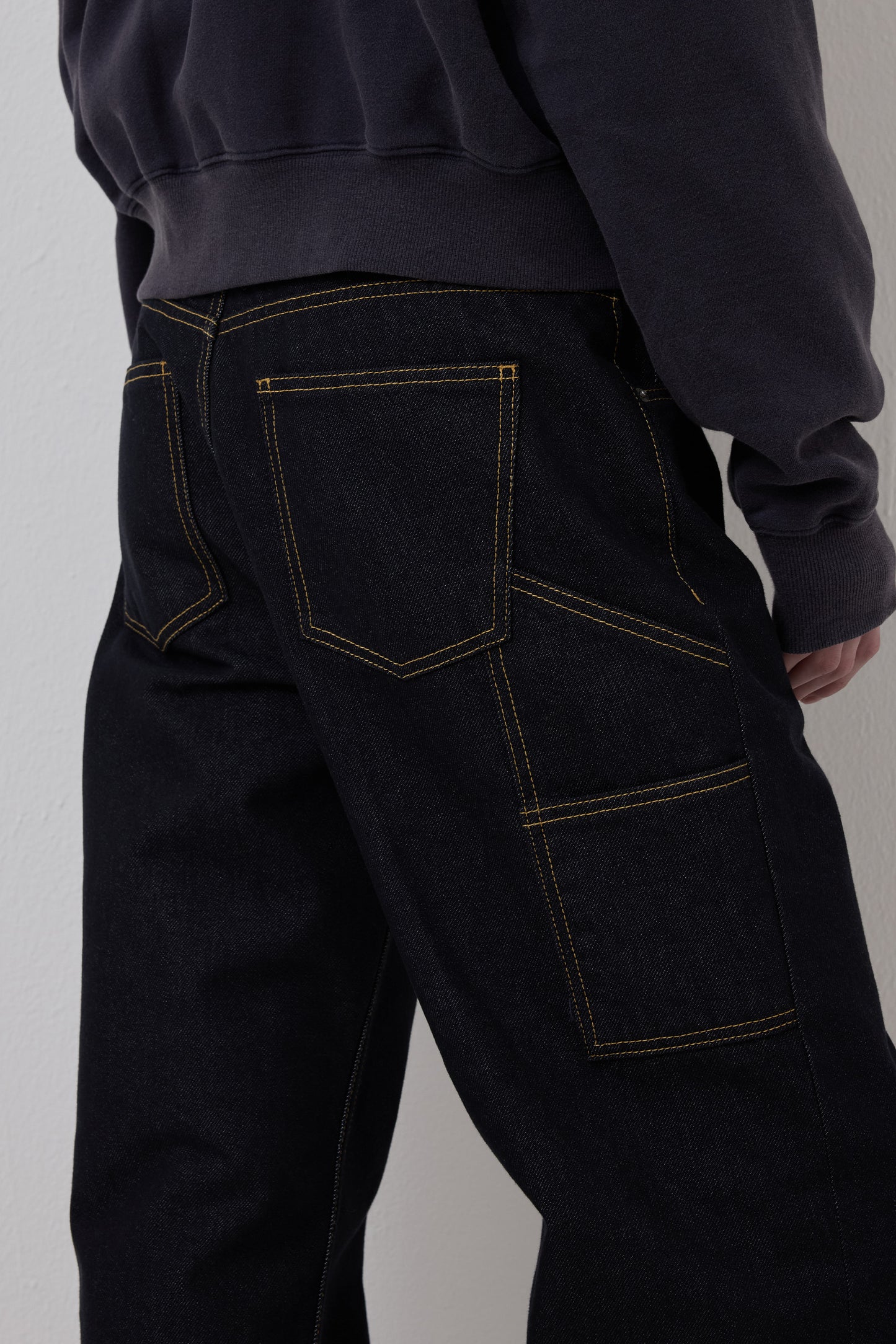 EASY UNIFORM DENIM PANTS DARK BLUE(MEN'S)