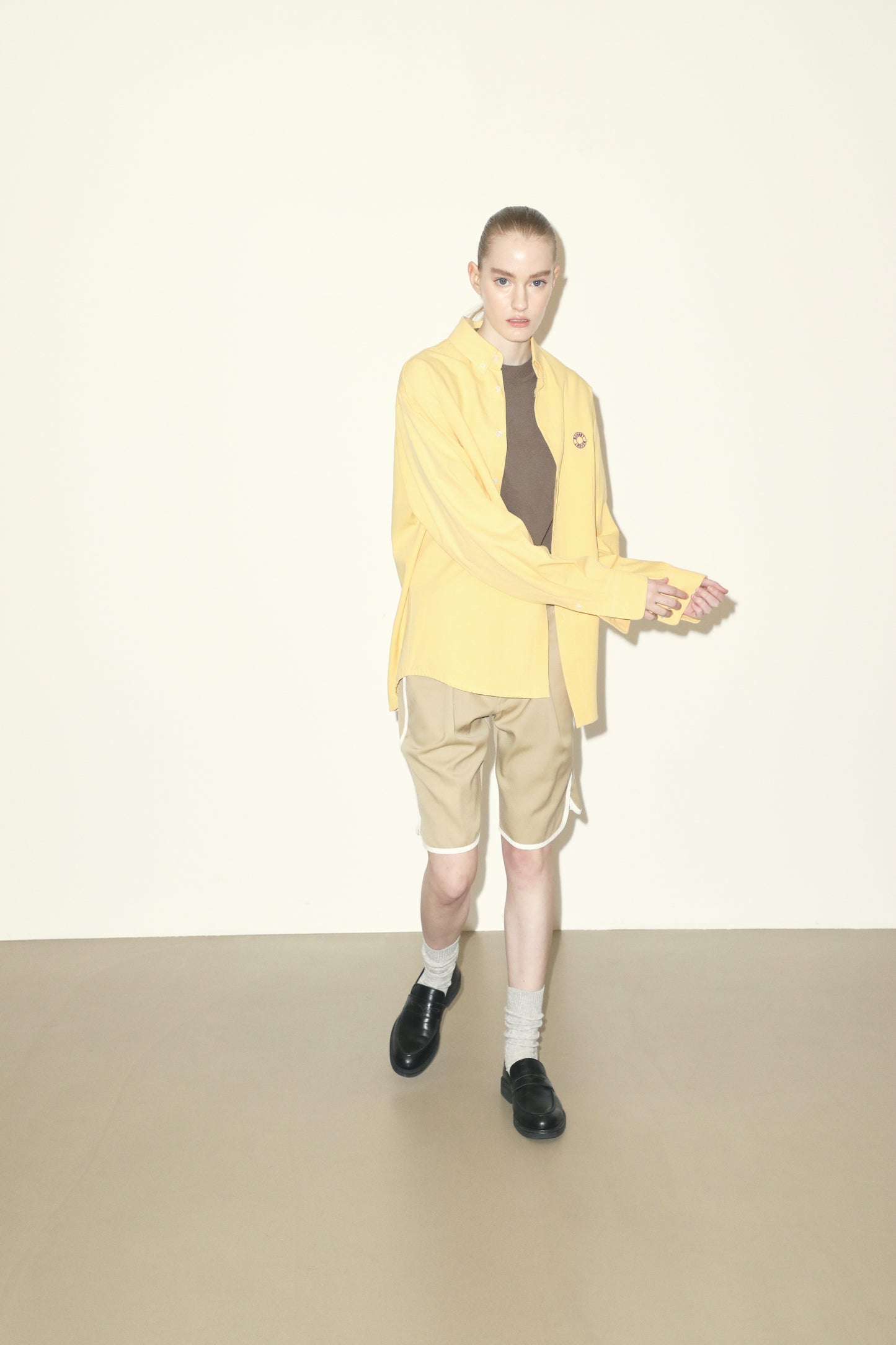 LOGO OXFORD SHIRT YELLOW