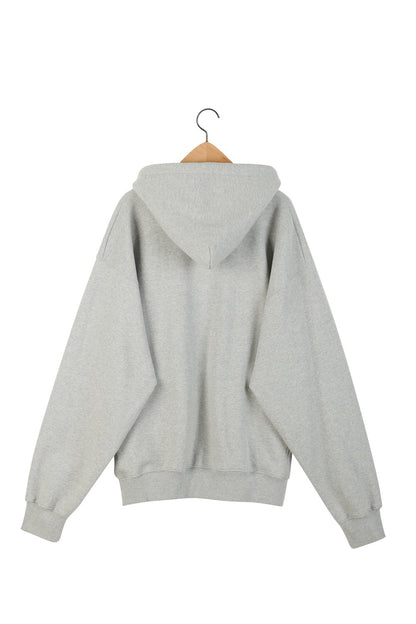 LONELY/LOVELY FLUFF HOODIE ZIP-UP GRAY