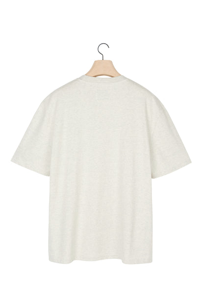 LONELY/LOVELY SHORT SLEEVE T SHIRT OATMEAL BLUE
