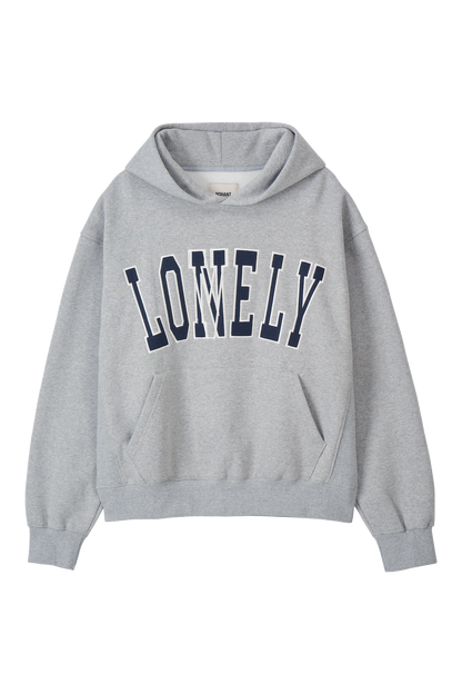 LONELY/LOVELY FLUFF HOODIE GRAY