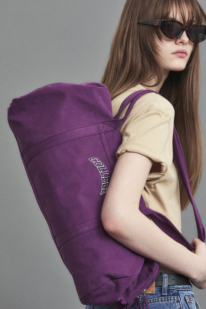 CANVAS DUFFEL BAG PURPLE