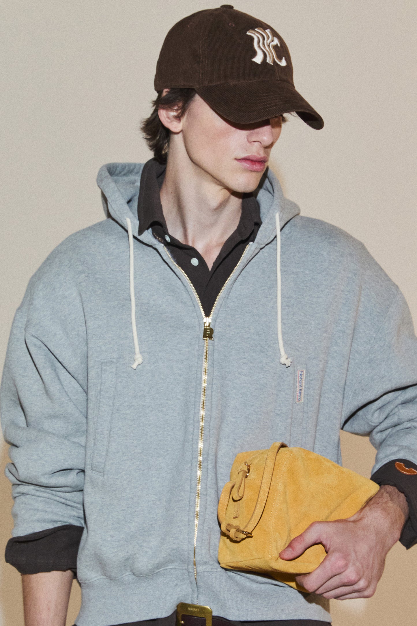 WAVE CITY NYC CORDUROY BALL CAP BROWN