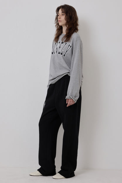 LONELY/LOVELY REVERSIBLE LONG SLEEVE T-SHIRT GRAY