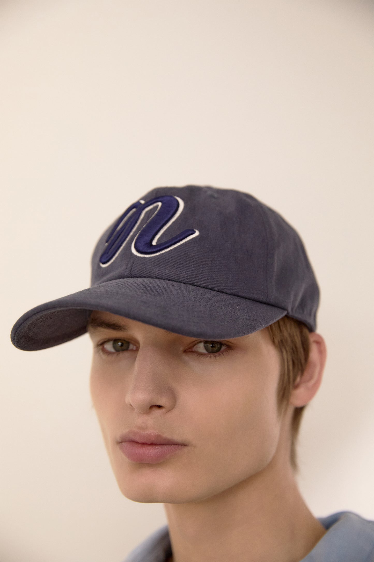 N LOGO BALL CAP NAVY