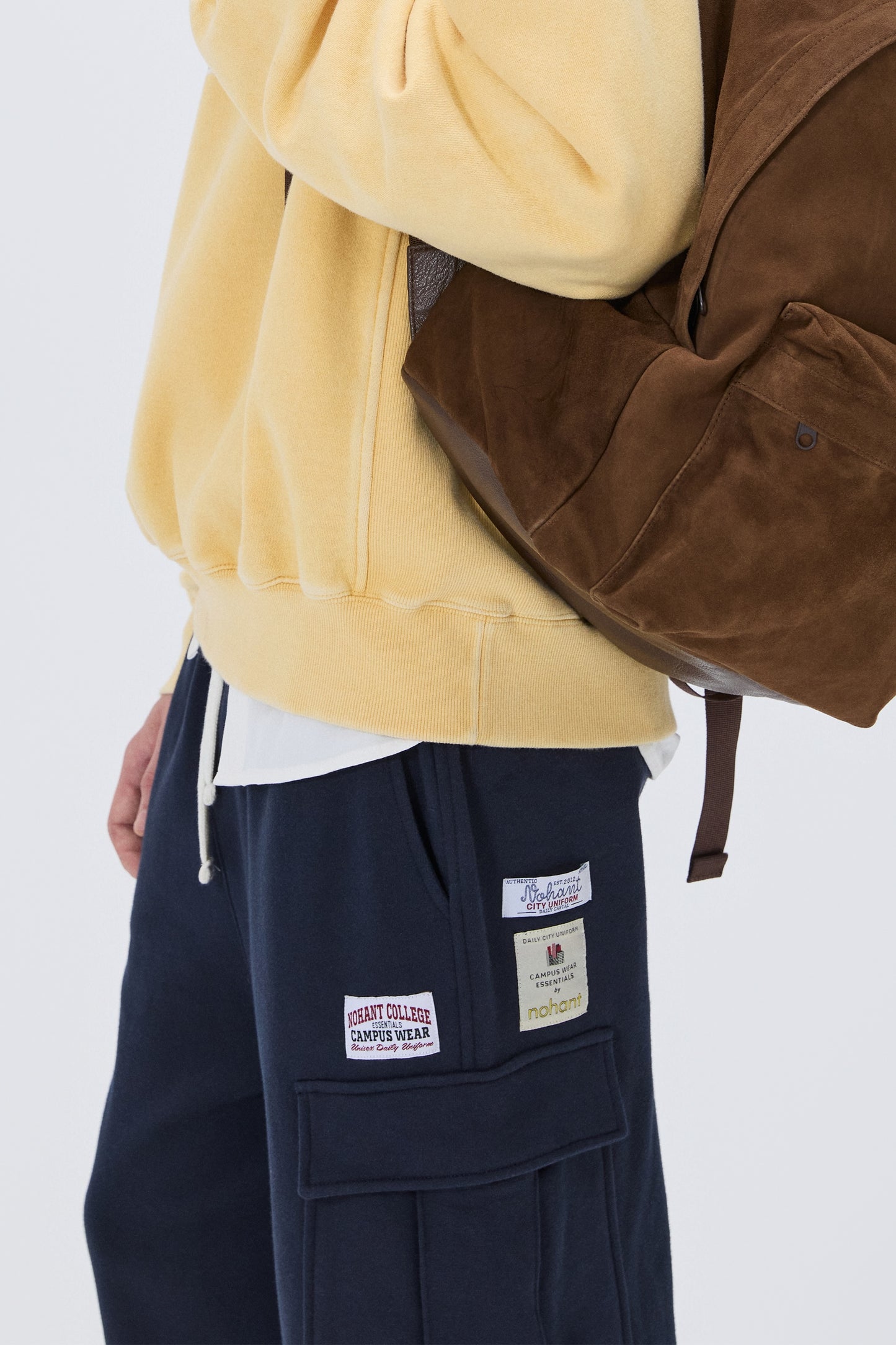 SWEAT UTILITY CARGO PANTS NAVY