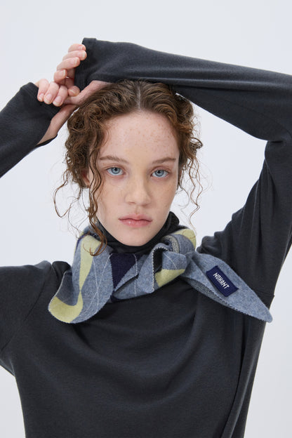 SOFT TURTLENECK T-SHIRT CHARCOAL