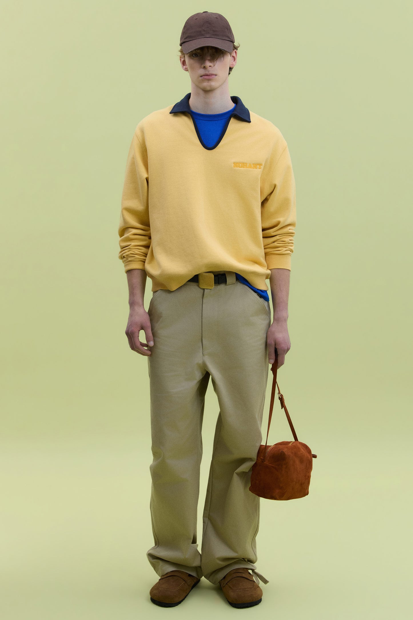 SUEDE PICNIC BAG CAMEL