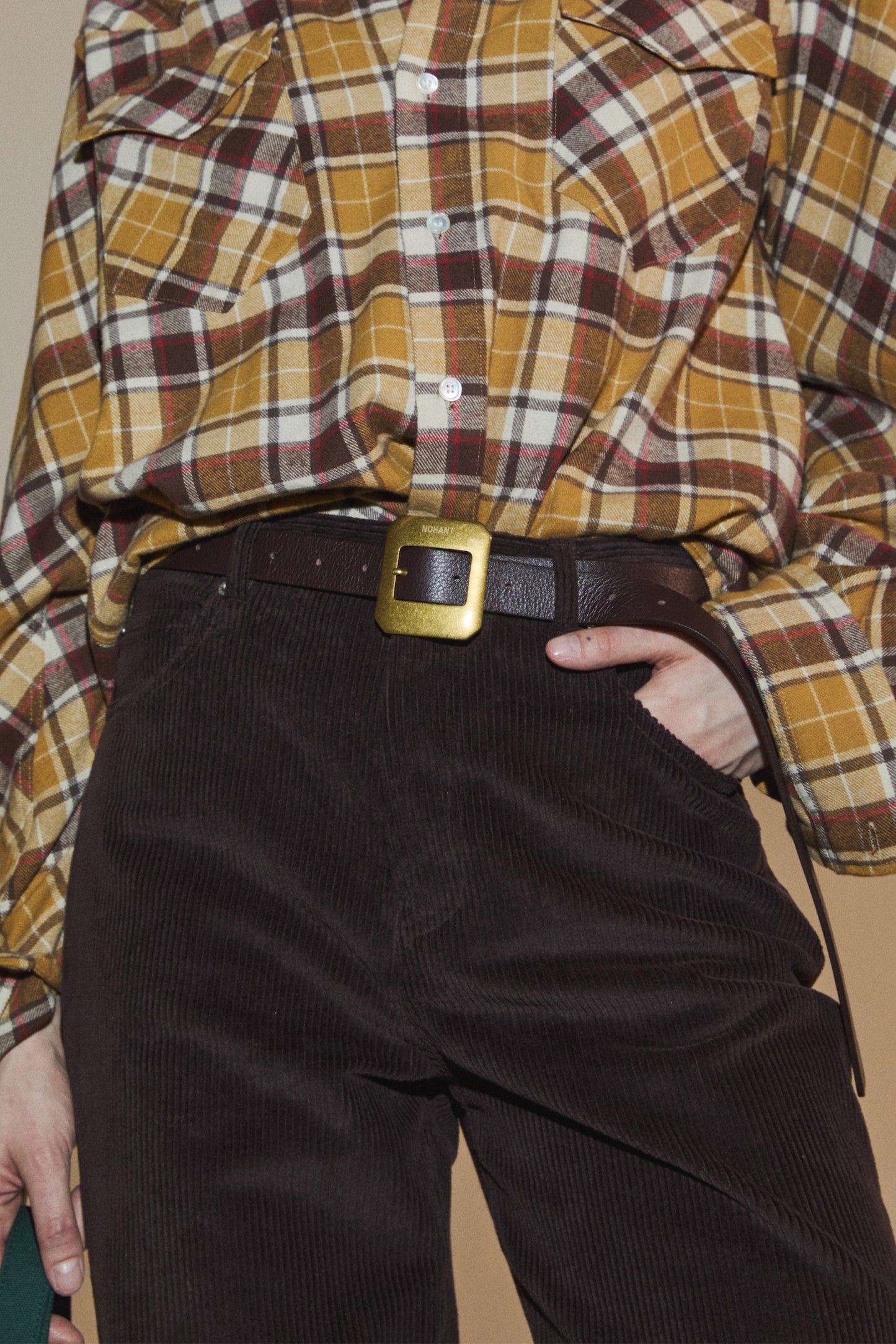EASY UNIFORM CORDUROY PANTS BROWN(WOMEN'S)-COMING SOON