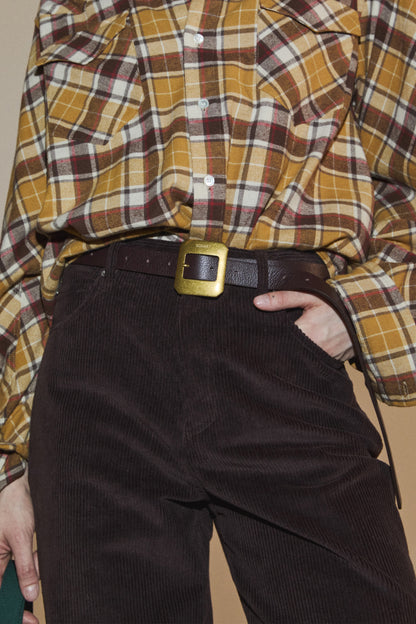 EASY UNIFORM CORDUROY PANTS BROWN(WOMEN'S)-COMING SOON