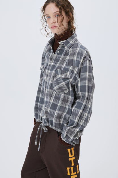 UTILITY PREPPY FLARE SLACKS BROWN