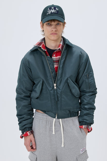 NYLON UTILITY BLOUSON GREEN