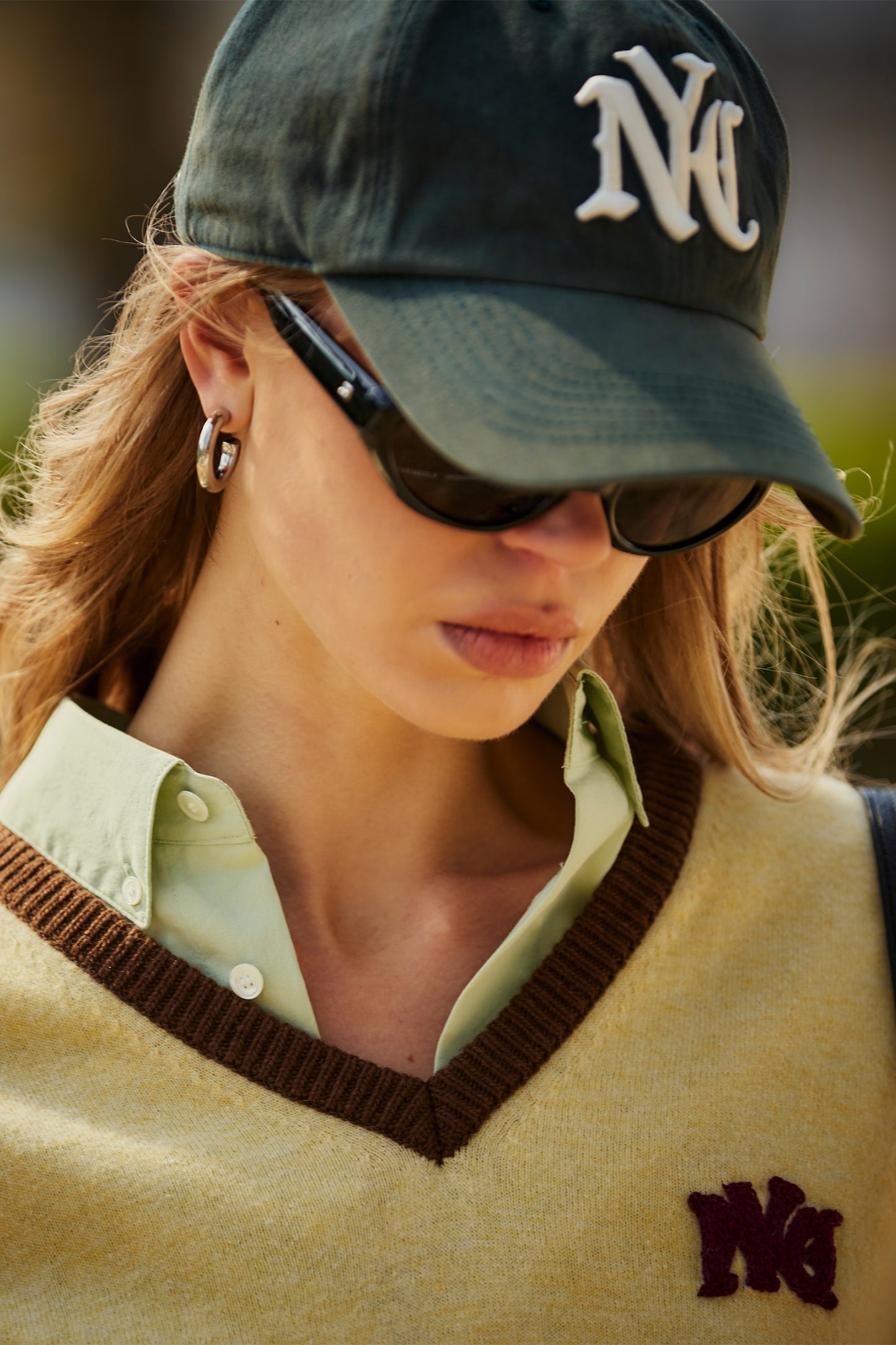 NYC VINTAGE BALL CAP GREEN
