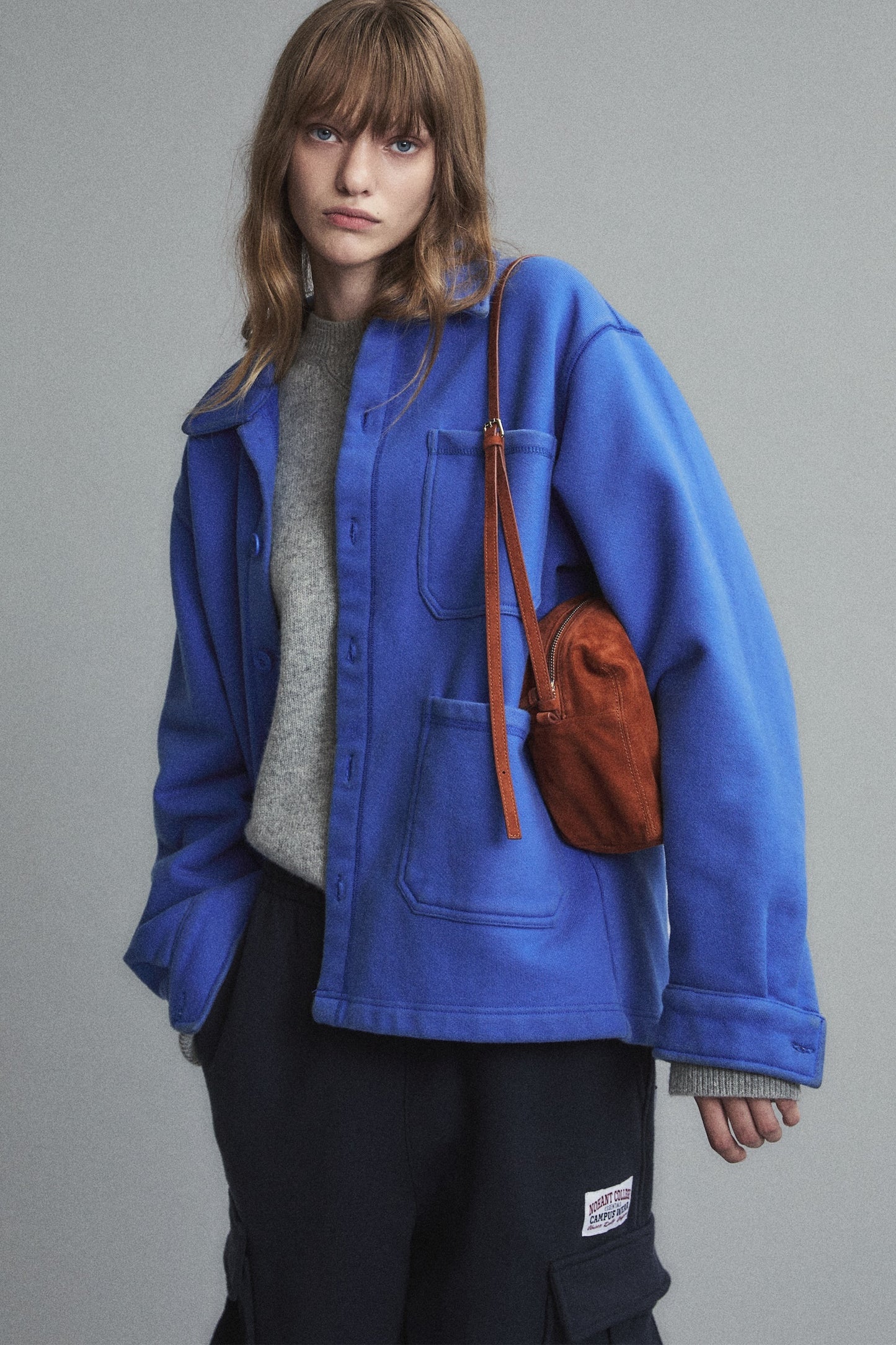 SUEDE PICNIC BAG CAMEL