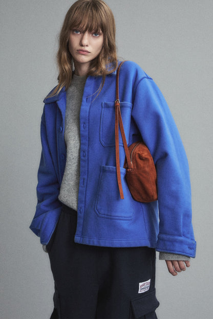 SUEDE PICNIC BAG CAMEL