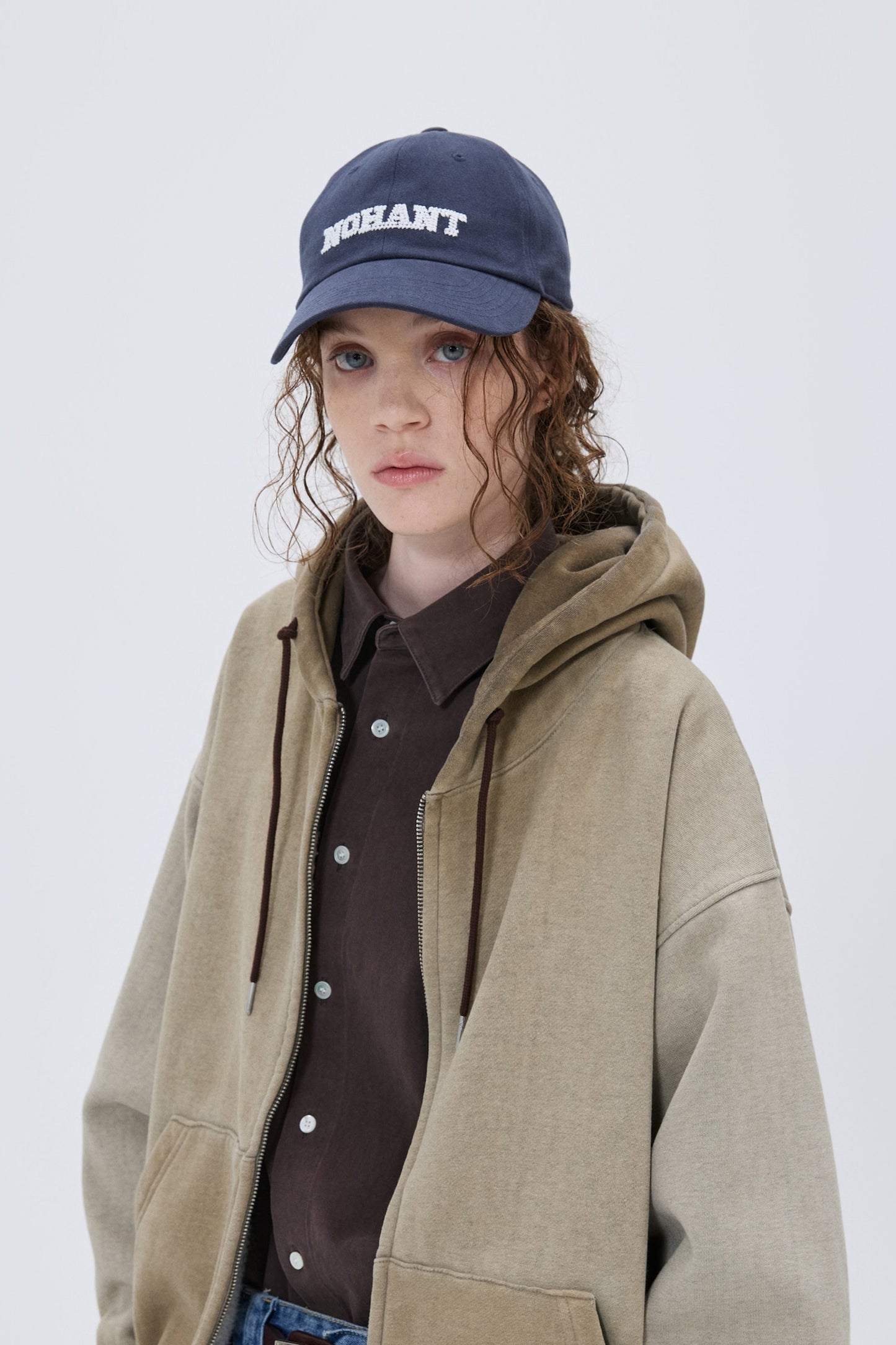 PIXEL LOGO BALL CAP NAVY(STANDARD FIT)