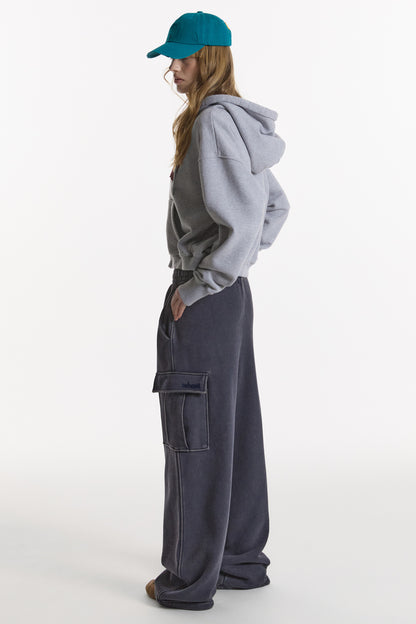 WASHED CARGO SWEAT PANTS NAVY