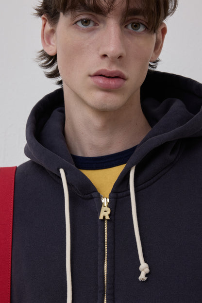 RETRO DAILY HOODIE ZIP-UP NAVY