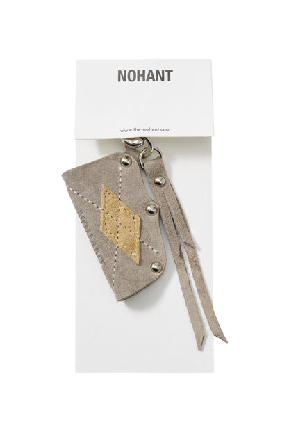 ARGYLE PREPPY LEATHER KEYRING