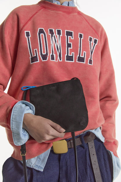 LONELY/LOVELY 90’s WASHED SWEATSHIRT RED