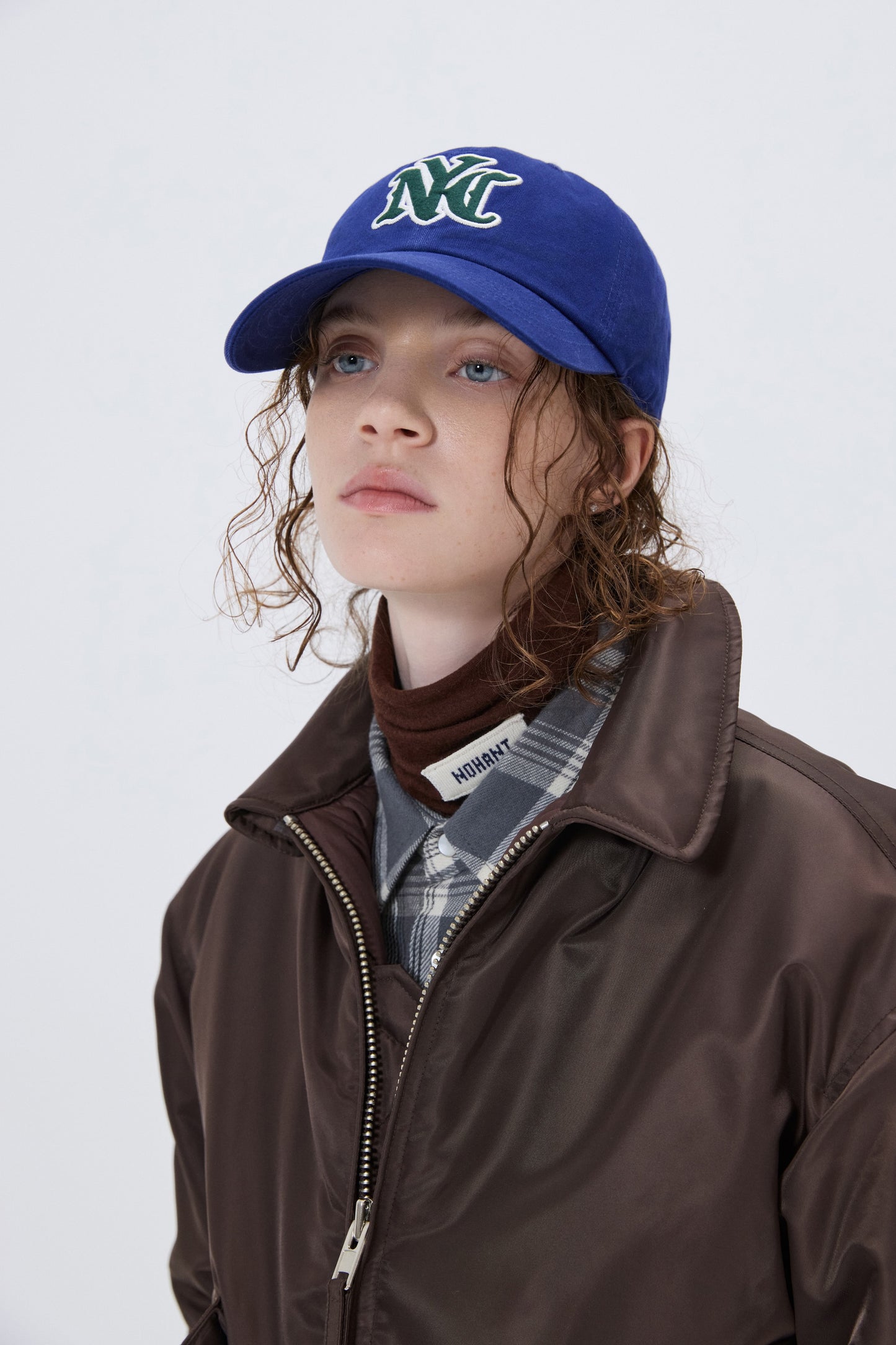 NYC FELT LOGO BALL CAP BLUE