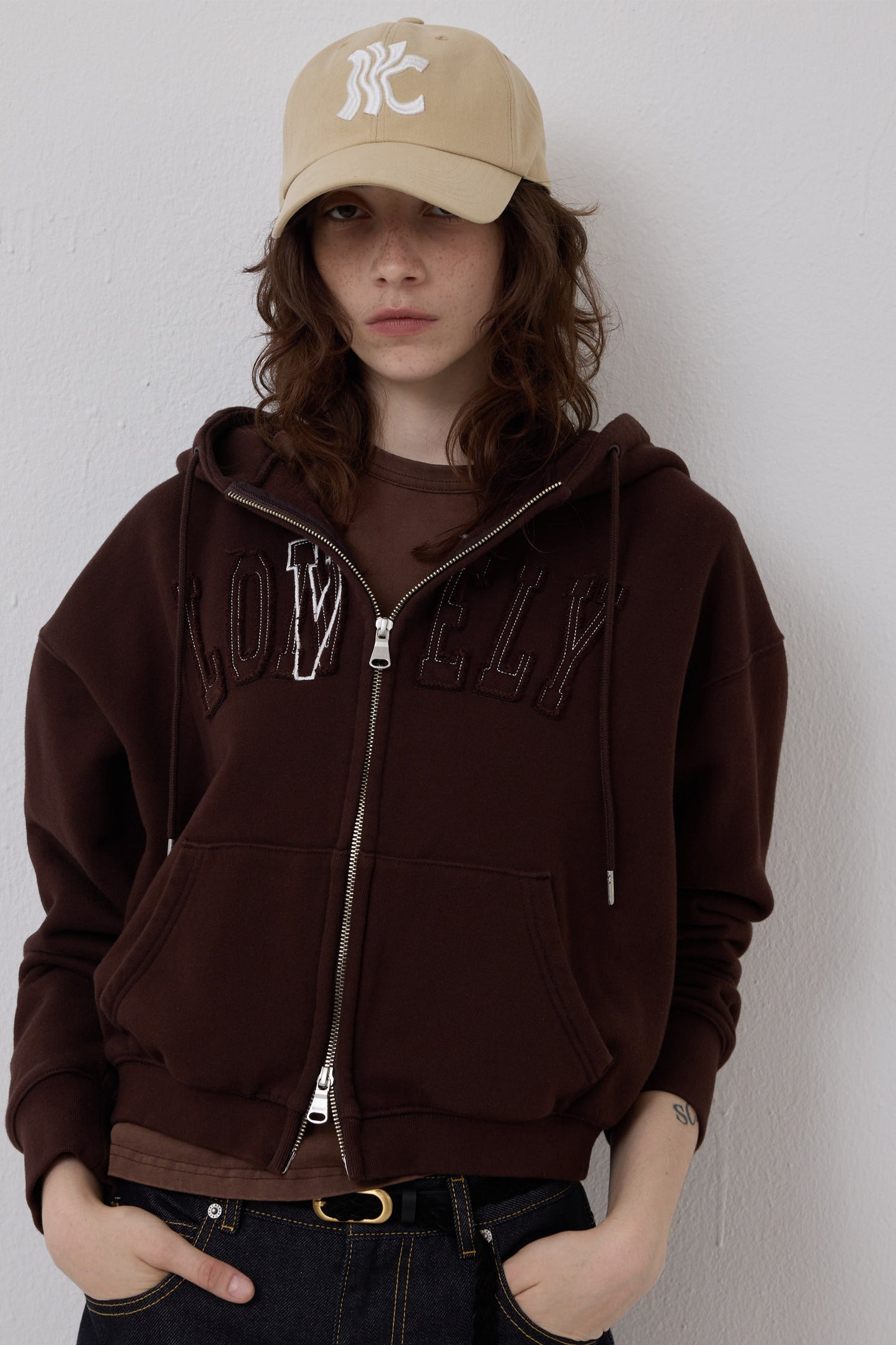 WAVE CITY NYC WASHED BALL CAP BEIGE